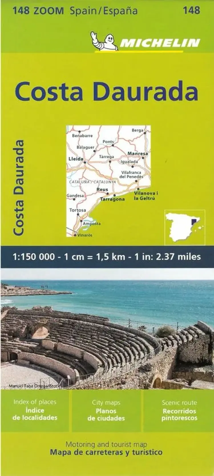 Michelin Spain Zoom Blad 148: Costa Daurada af Michelin