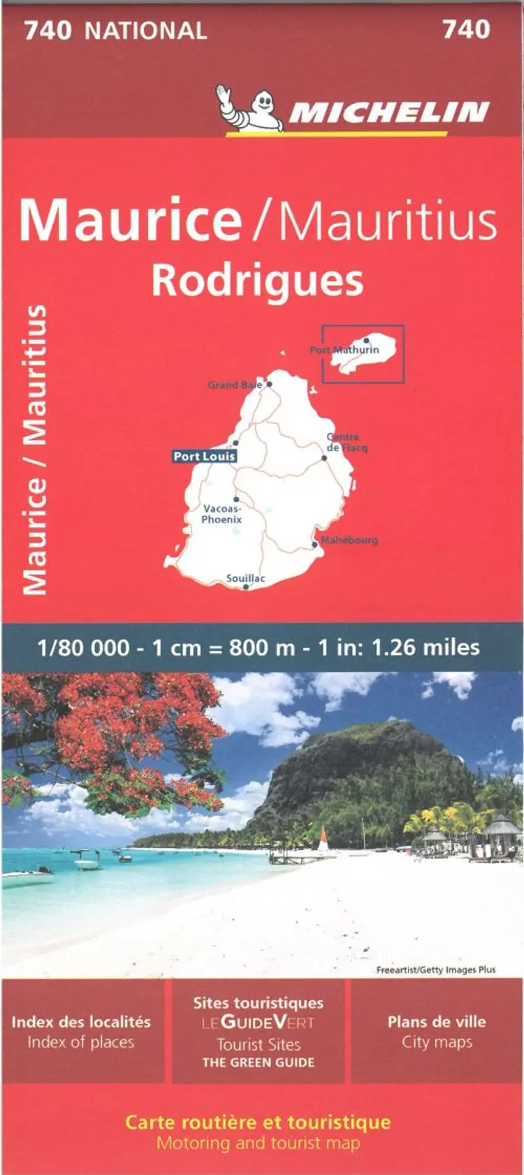 Mauritius - Rodrigues, Michelin National Map 740 af Michelin