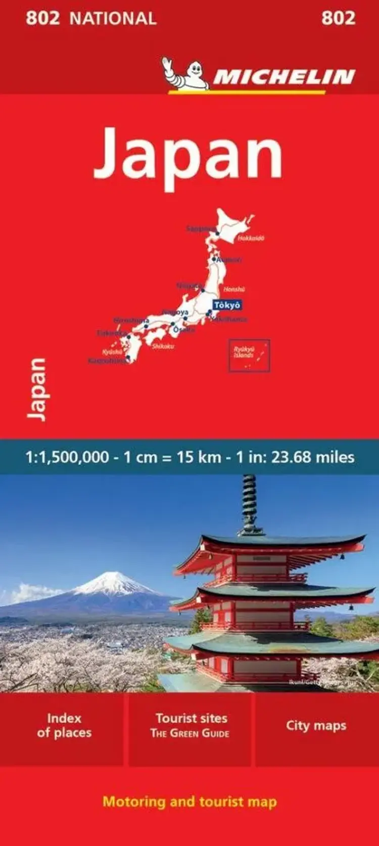 Michelin National Map 802: Japan af Michelin