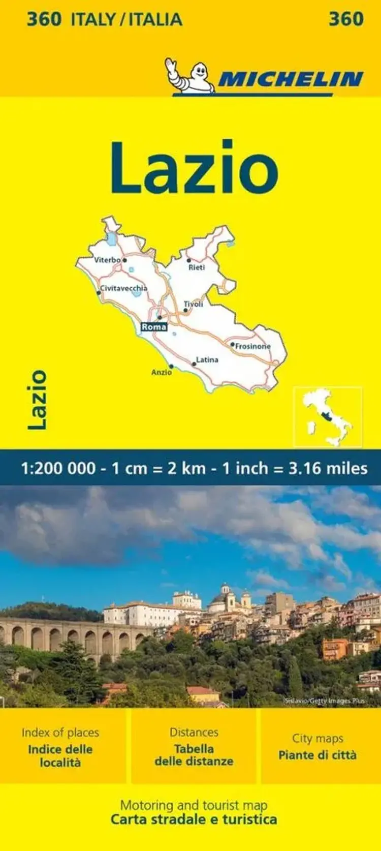 Italy Blad 360: Lazio af Michelin