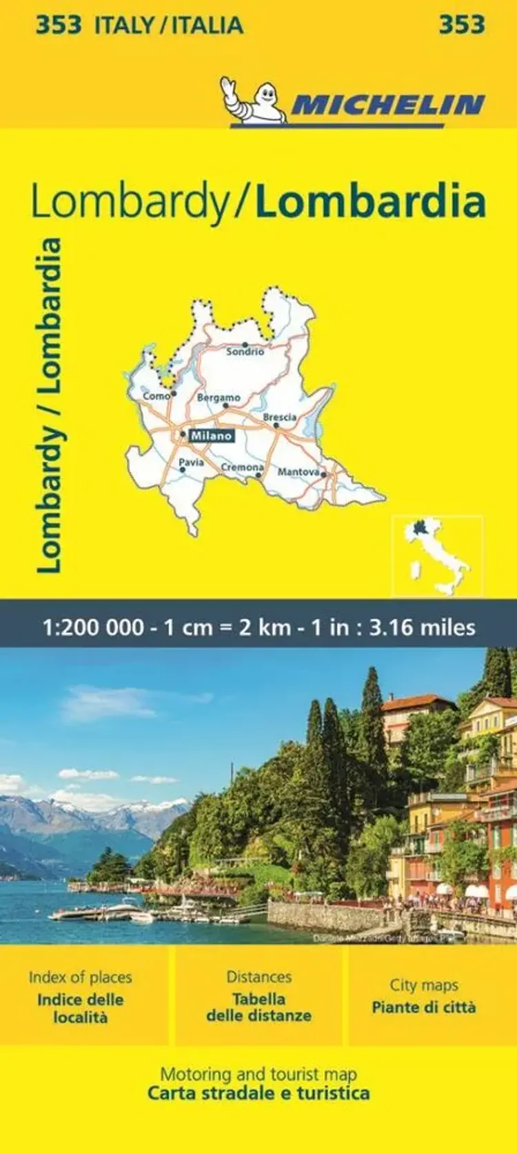 Italy Blad 353: Lombardia af Michelin