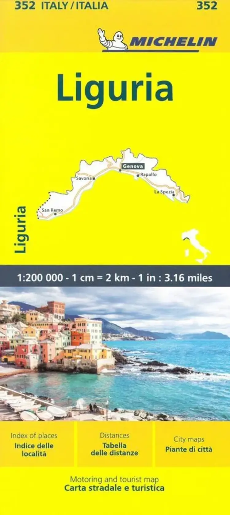 Italy blad 352: Liguria af Michelin