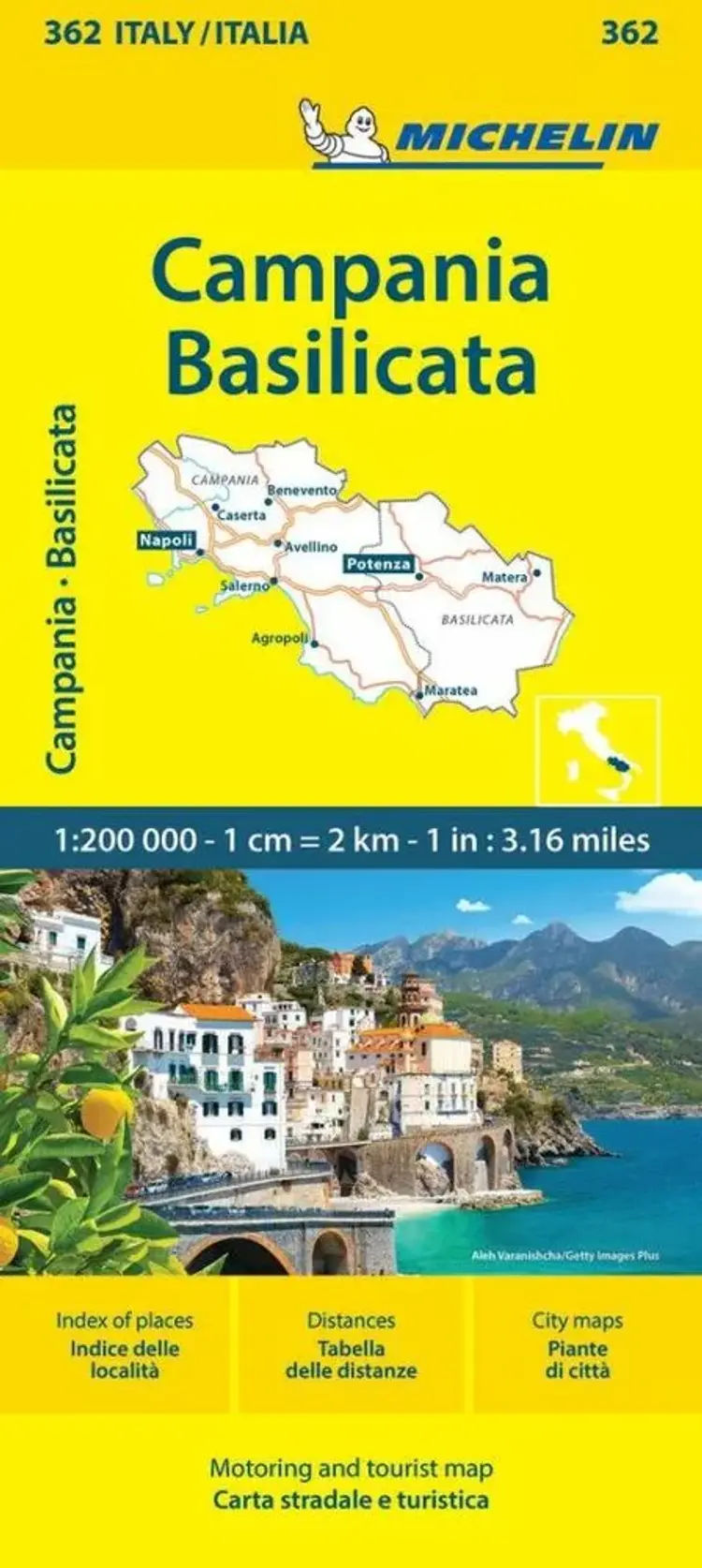 Italy blad 362: Campania & Basilicata af Michelin