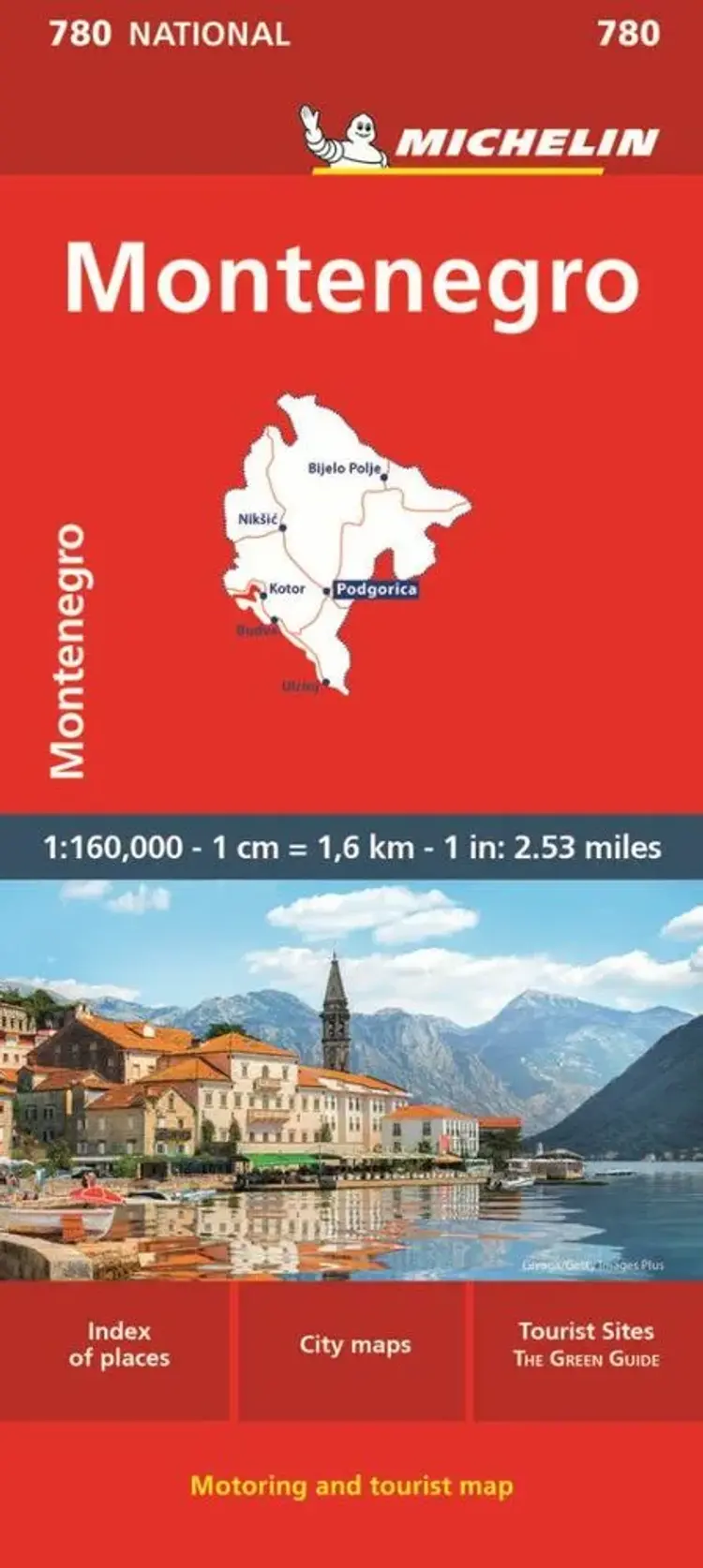 Montenegro, Michelin National Map 780 af Michelin