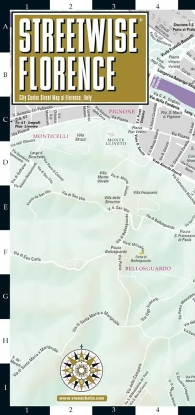 Florence Streetwise Map (Laminated) af Michelin