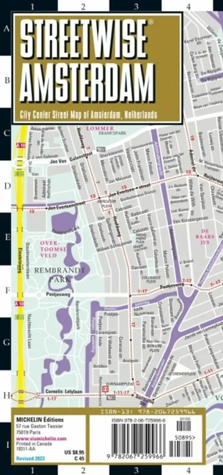 Amsterdam Streetwise Map (Laminated) af Michelin