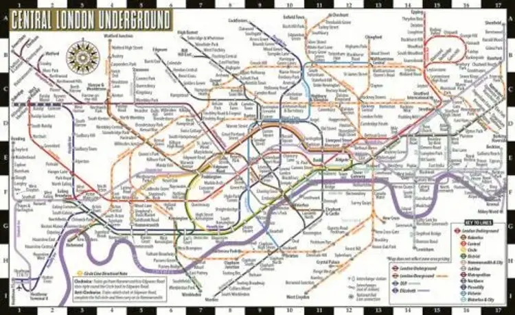 Streetwise London Underground Map - Laminated Map of the London Underground, England af Michelin