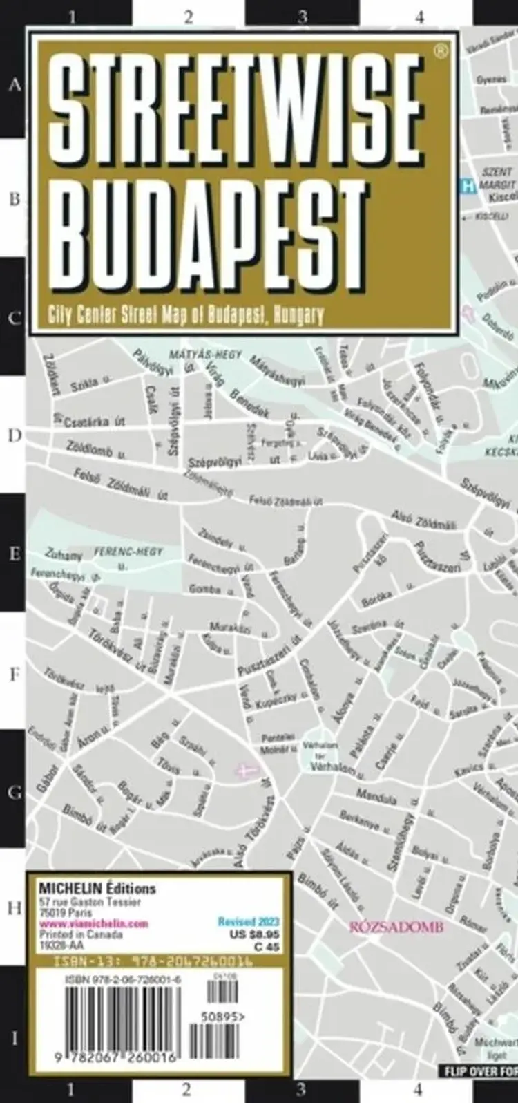 Budapest Streetwise Map (Laminated) af Michelin