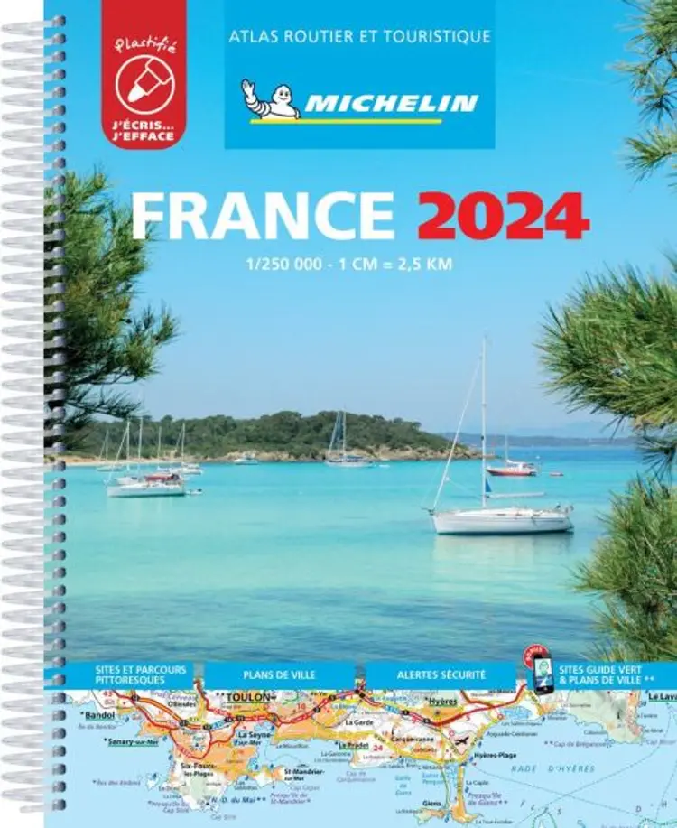 France 2024, Michelin Tourist & Motoring Atlas (LAMINATED) - Michelin af Michelin