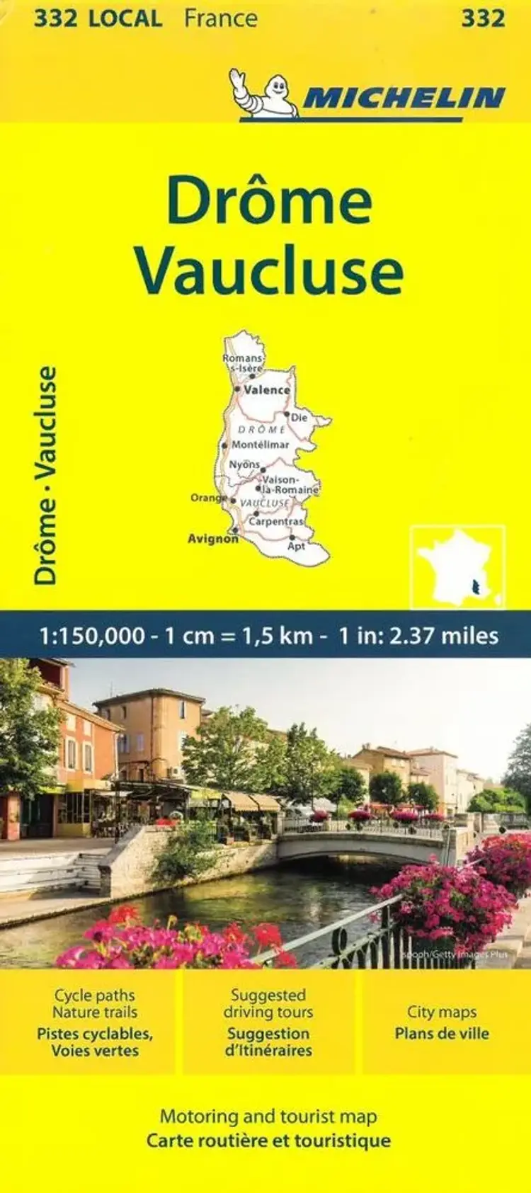 France blad 332: Drome, Vaucluse af Michelin