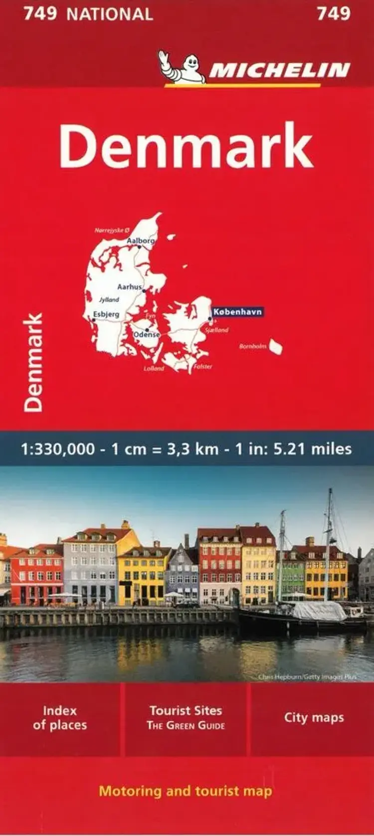 Denmark - Danmark, Michelin National Map 749 af Michelin