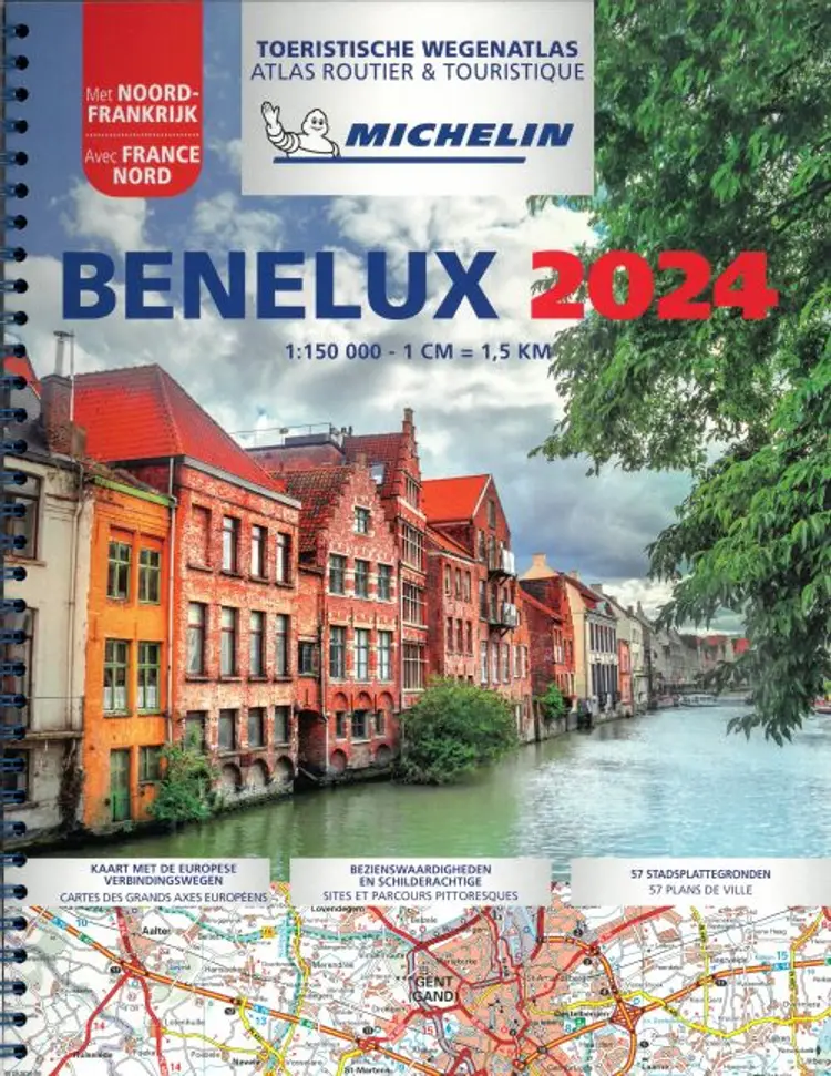 Michelin Tourist & Motoring Atlas Benelux & North of France 2024 - Michelin af Michelin
