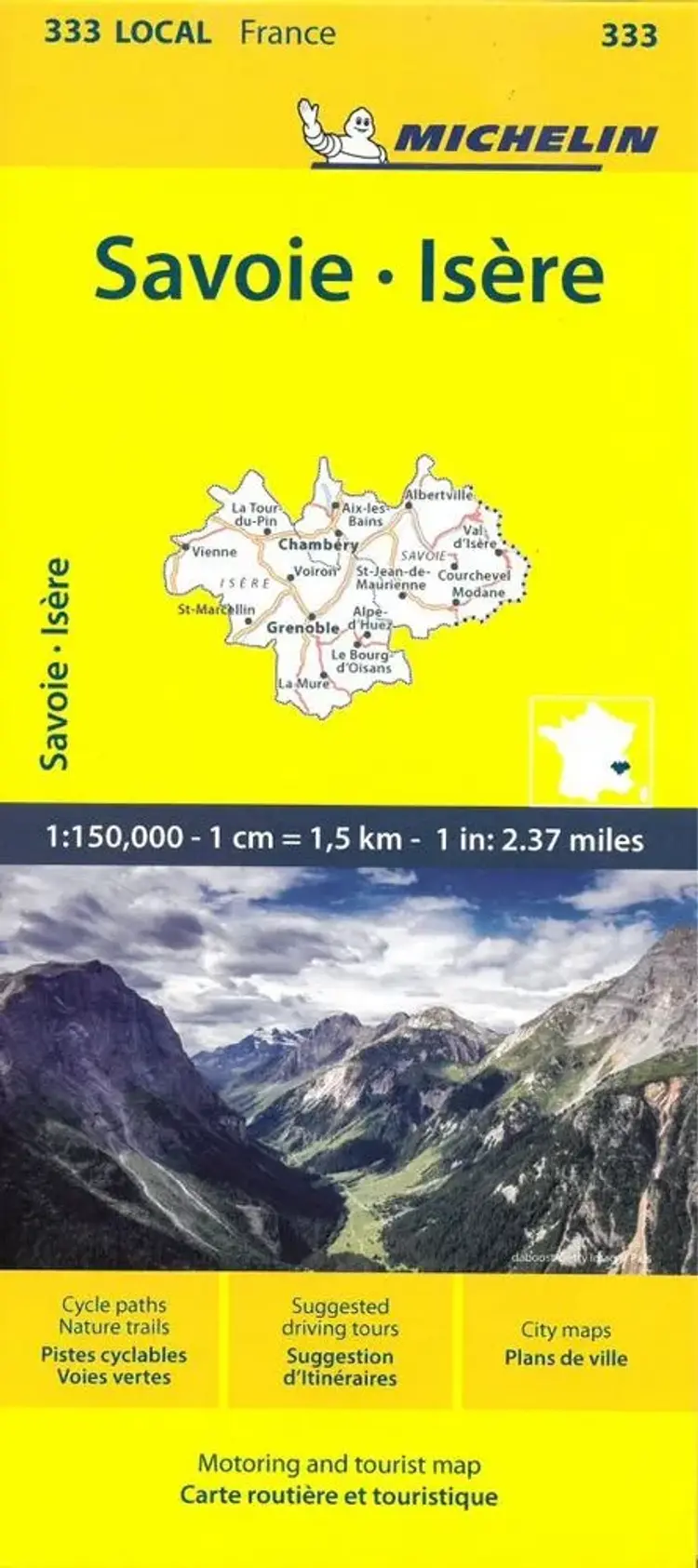 France blad 333: Isere, Savoie - Michelin af Michelin