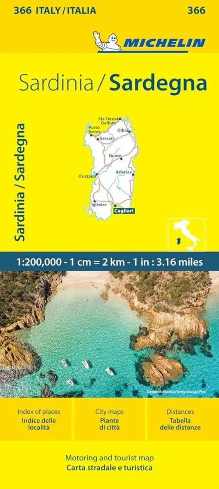 Italy Blad 366: Sardegna - Sardinia af Michelin