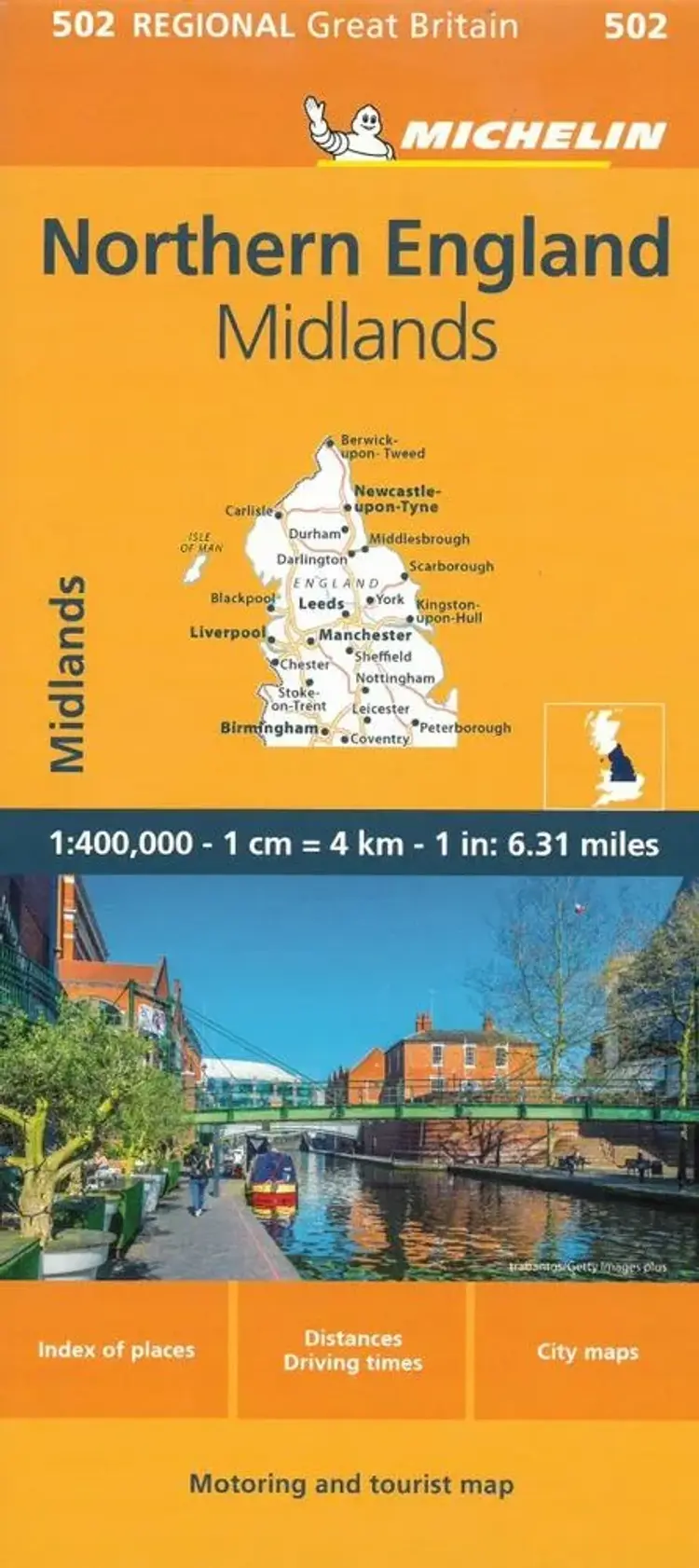 Michelin Great Britain Blad 502: Northern England, The Midlands - Michelin af Michelin