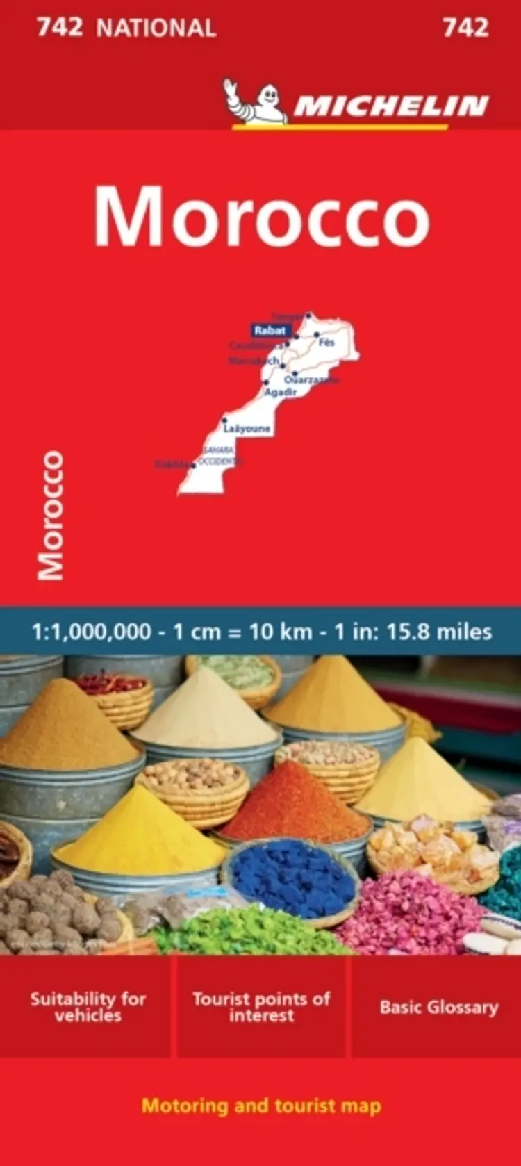Morocco - Michelin National Map 742Map af Michelin