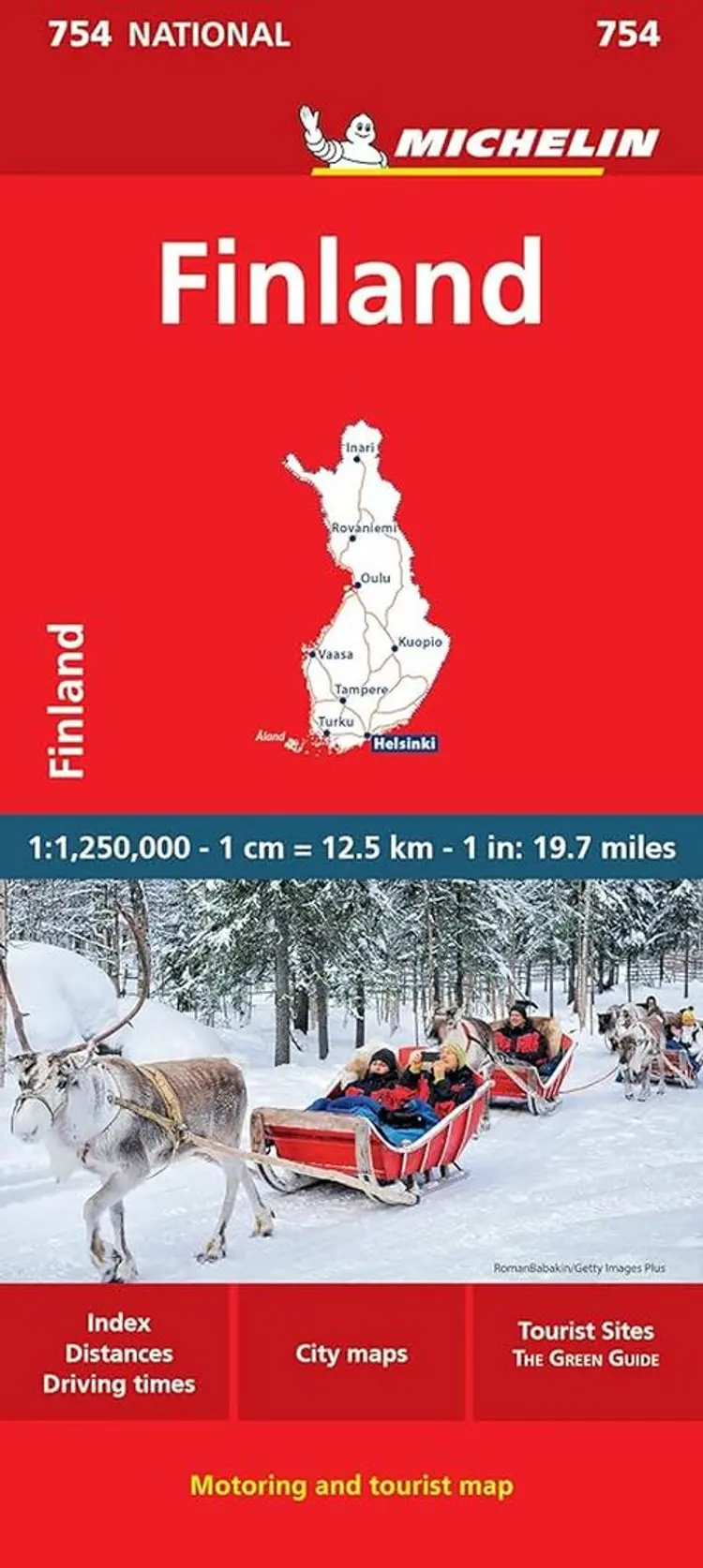 Finland - Michelin National Map 754Map af Michelin