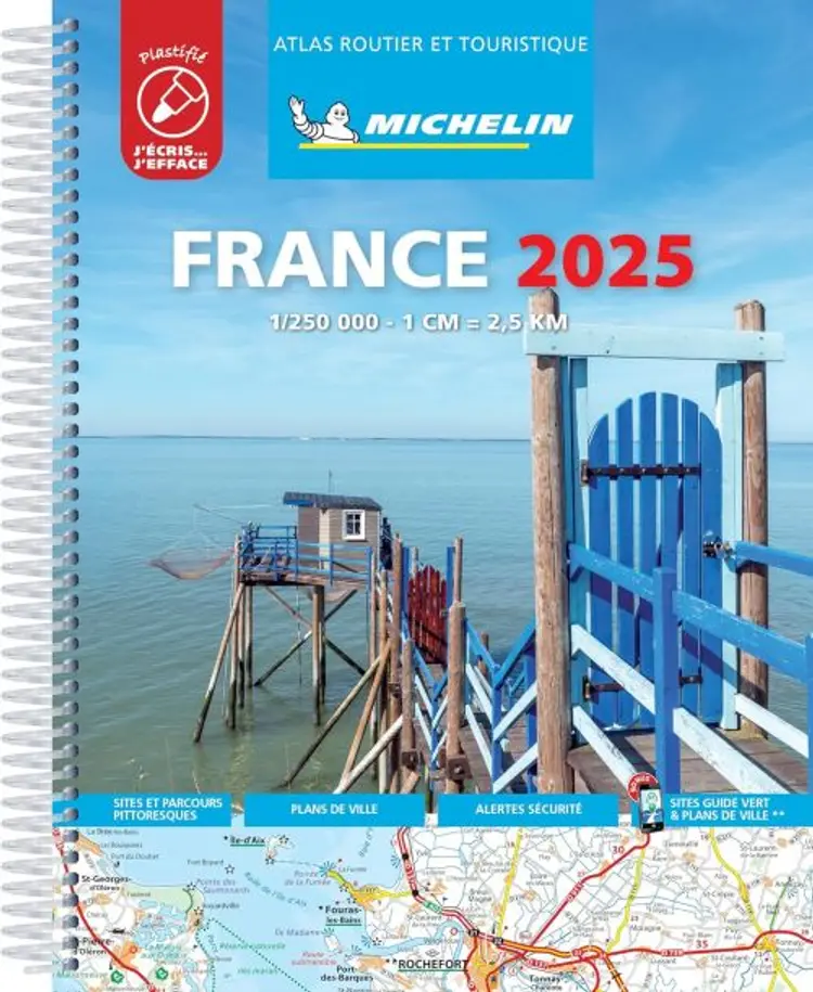 Michelin Tourist & Motoring Atlas France (Laminated) af Michelin