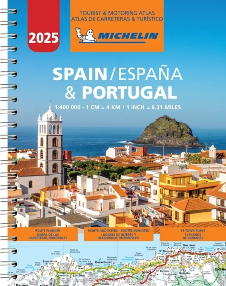 Spain & Portugal 2025 - Tourist And Motoring Atlas - Michelin af Michelin