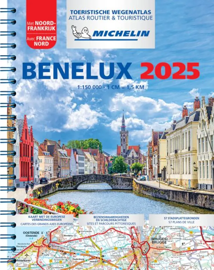Michelin Tourist & Motoring Atlas Benelux & North of France 2025 af Michelin