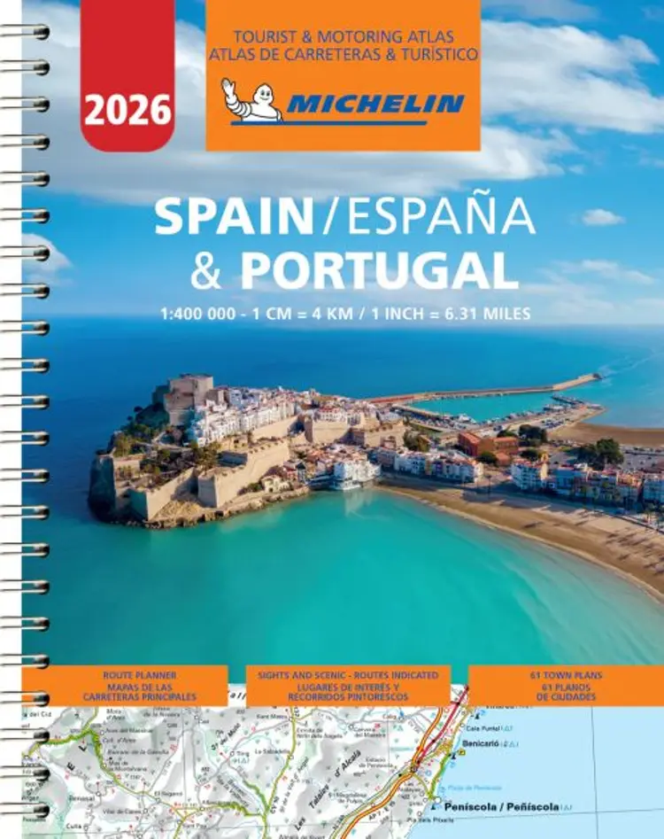 Spain & Portugal 2026, Michelin Tourist & Motoring Atlas af Michelin