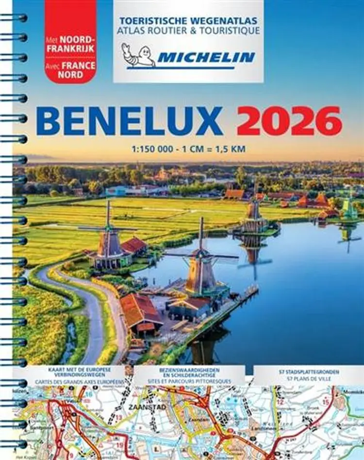 Benelux 2026, Michelin Tourist & Motoring Atlas (A4) af Michelin