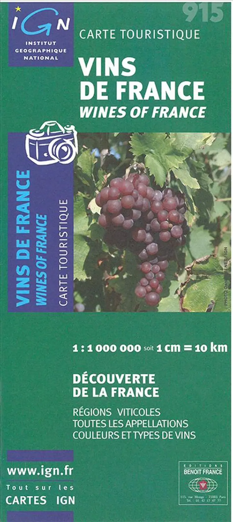 Wines of France Map : Vins du France