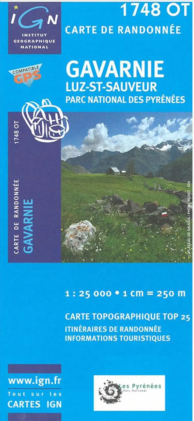 Gavarnie - Luz-Saint-Sauveur, Parc National des Pyrénées af IGN