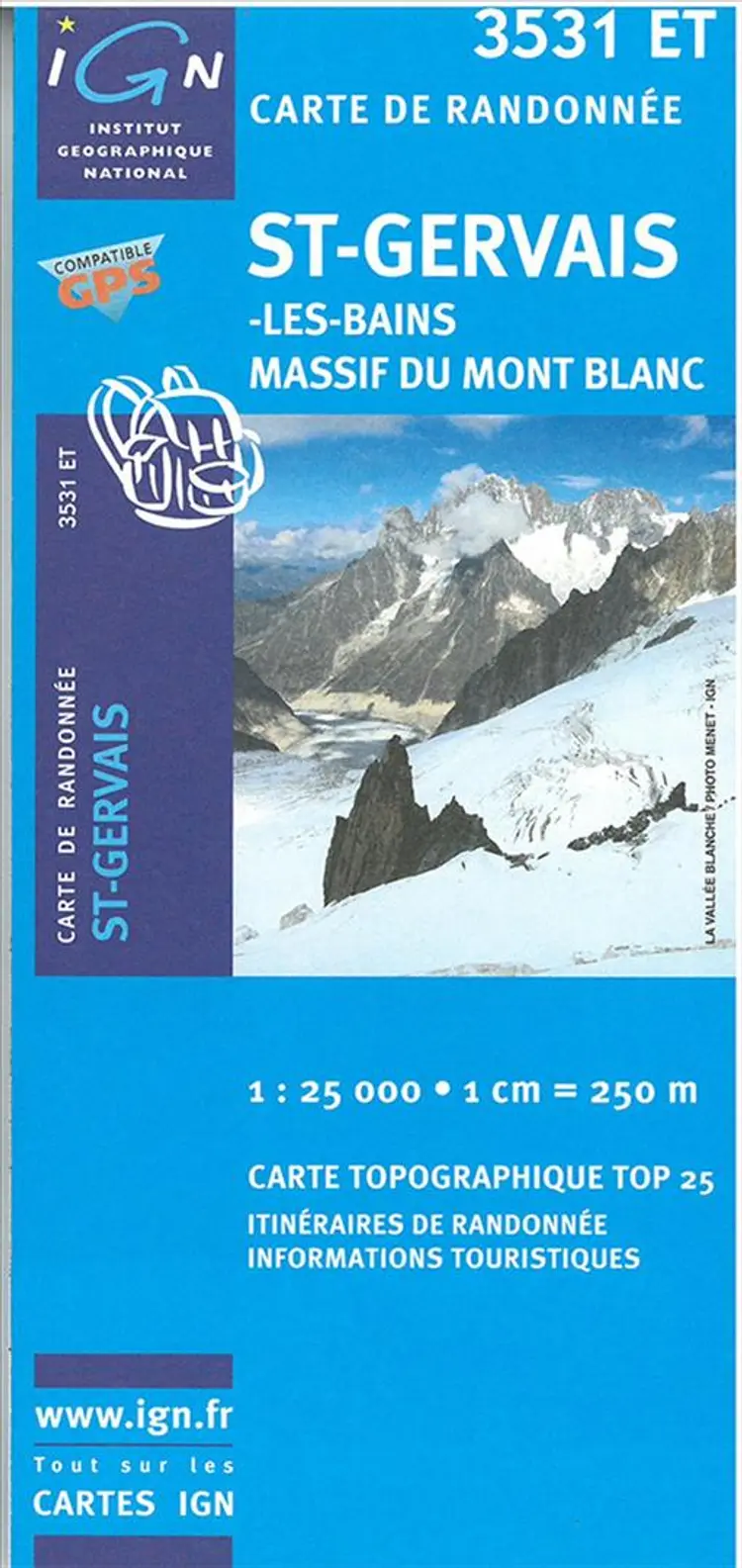 St-Gervais-Les-Bains - Massif du Mont Blanc af IGN