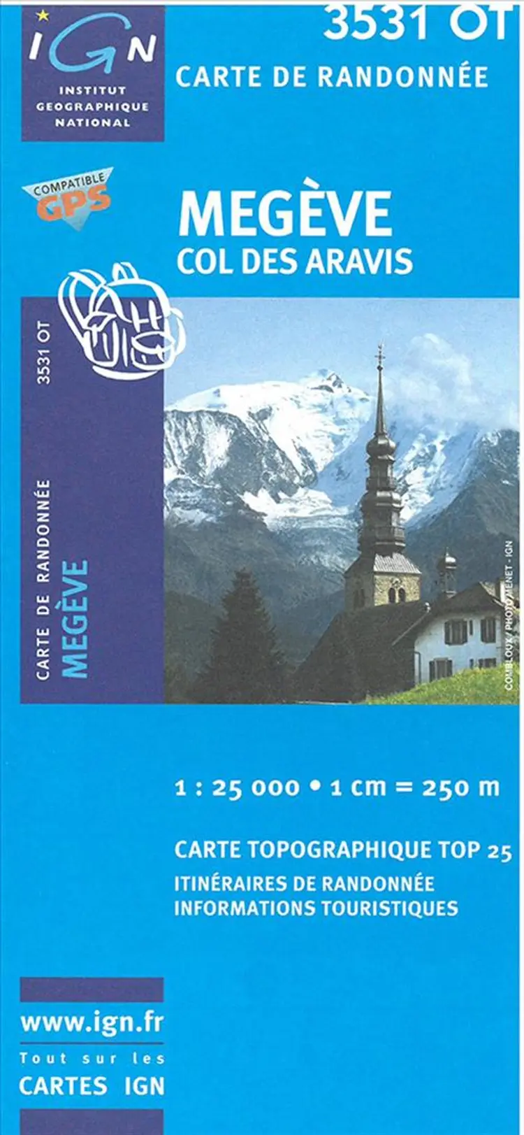 TOP25: 3531OT Megève - Col des Aravis af IGN