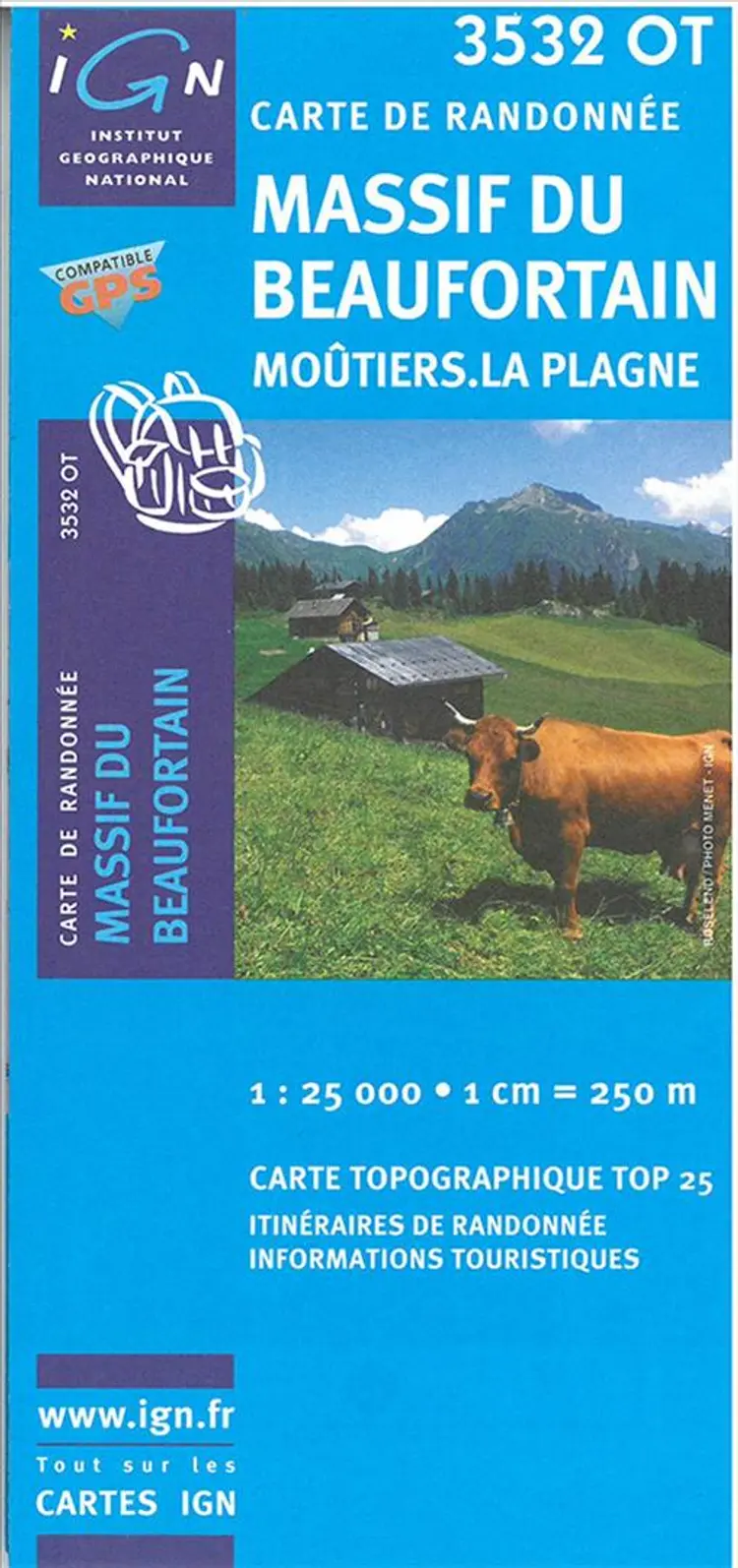 Massif du Beaufortin - Moûtiers - La Plagne af IGN