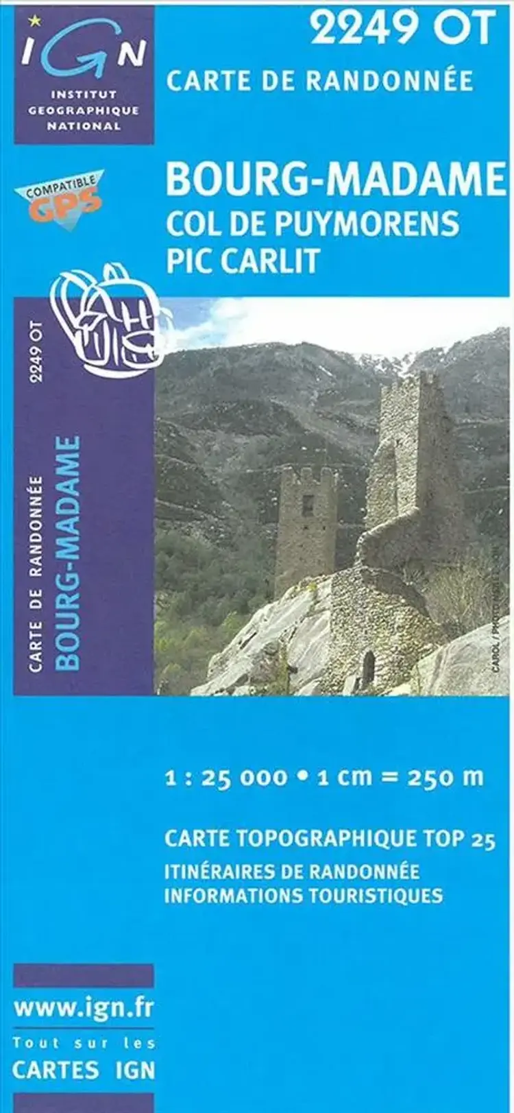 Bourg Madame - Col de Puymorens - Pic Carlit af IGN