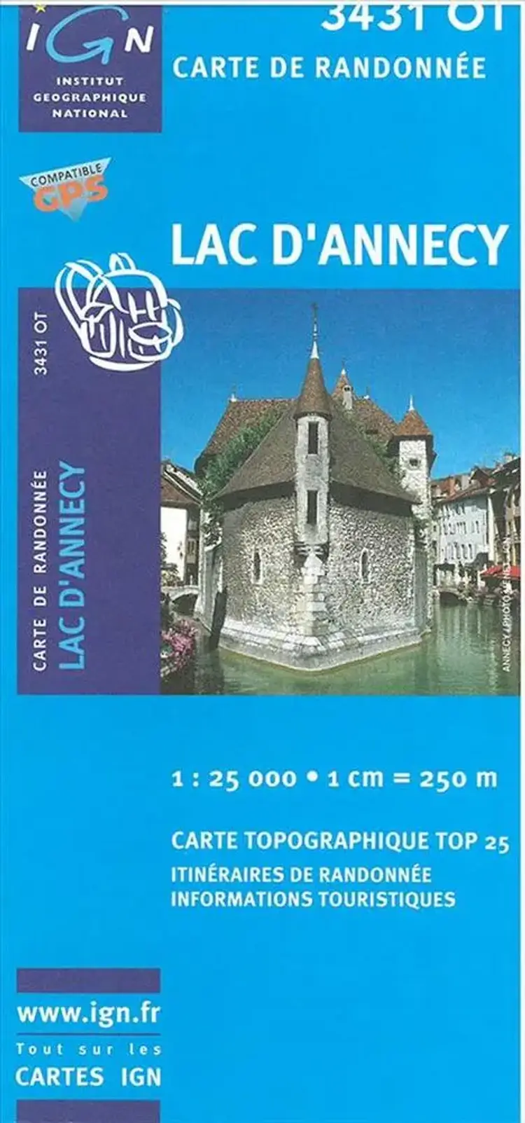 Lac d´Annecy af IGN