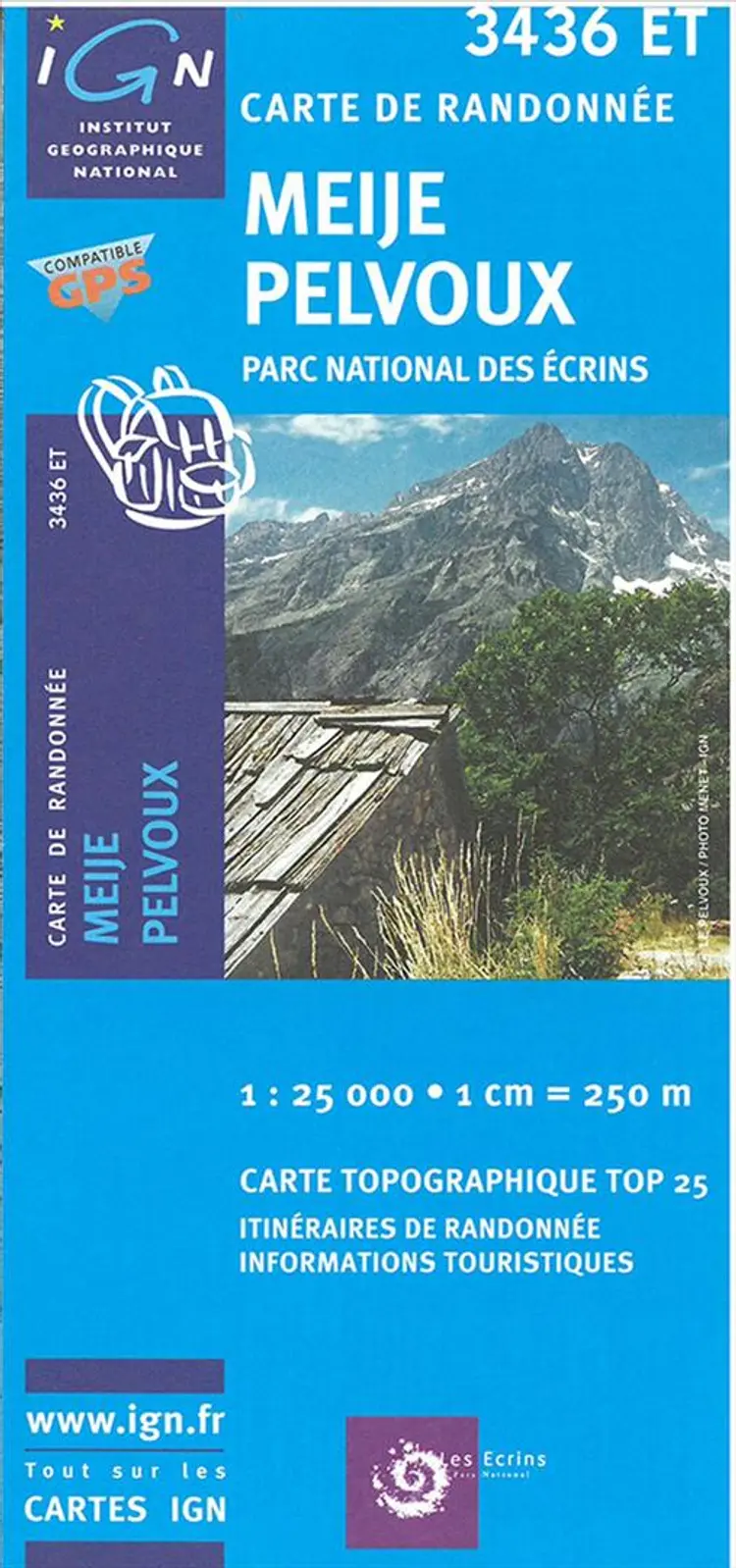 TOP25: 3436ET Meije - Pelvoux, Parc National des Ecrins af IGN