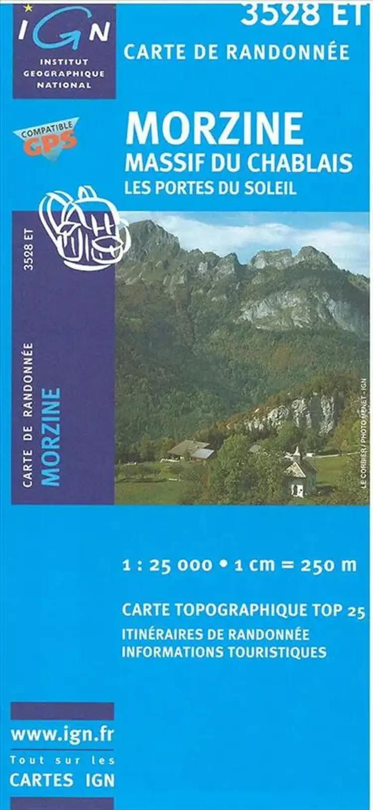Morzine - Massif du Chablais - Portes du Soleil af IGN
