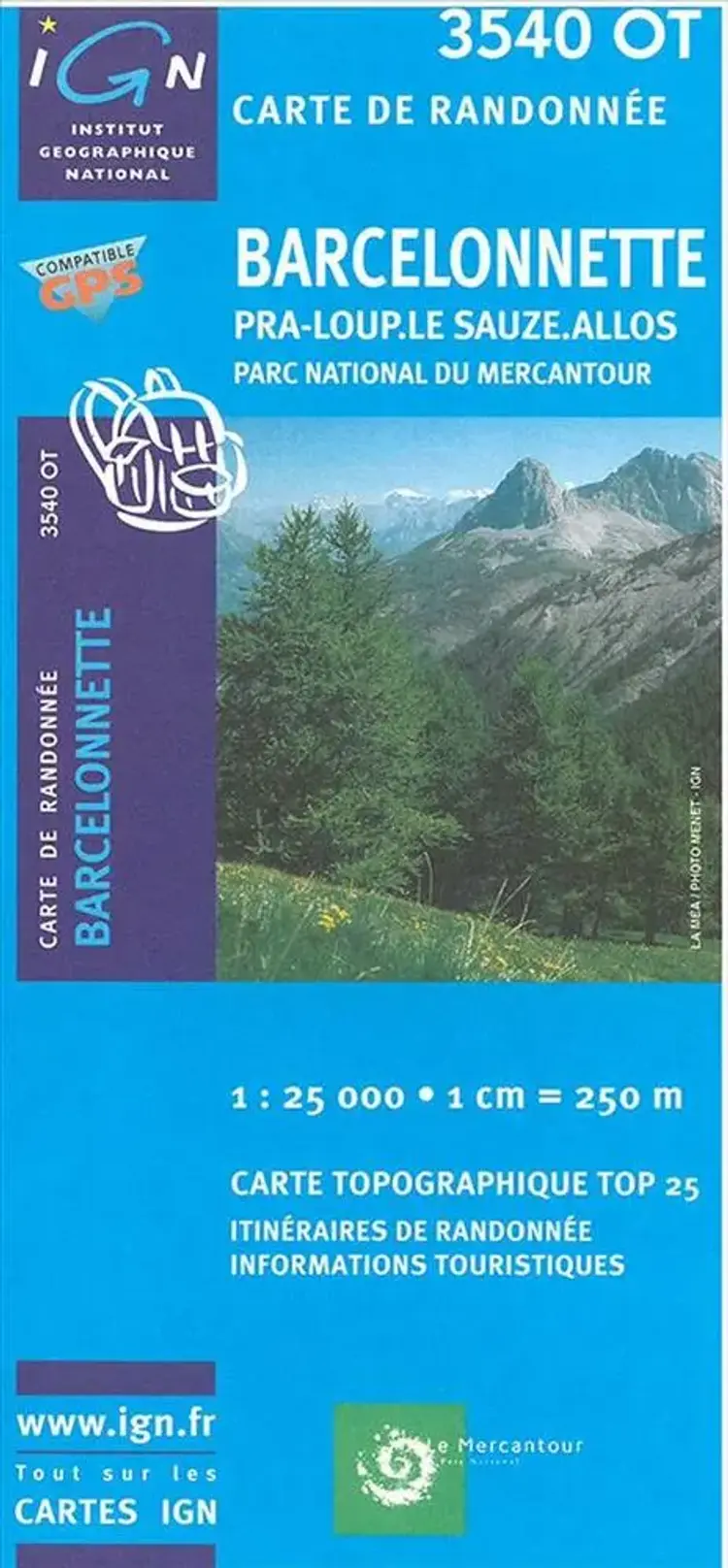 Barcelonnette - PRA-Loup - Allos af IGN