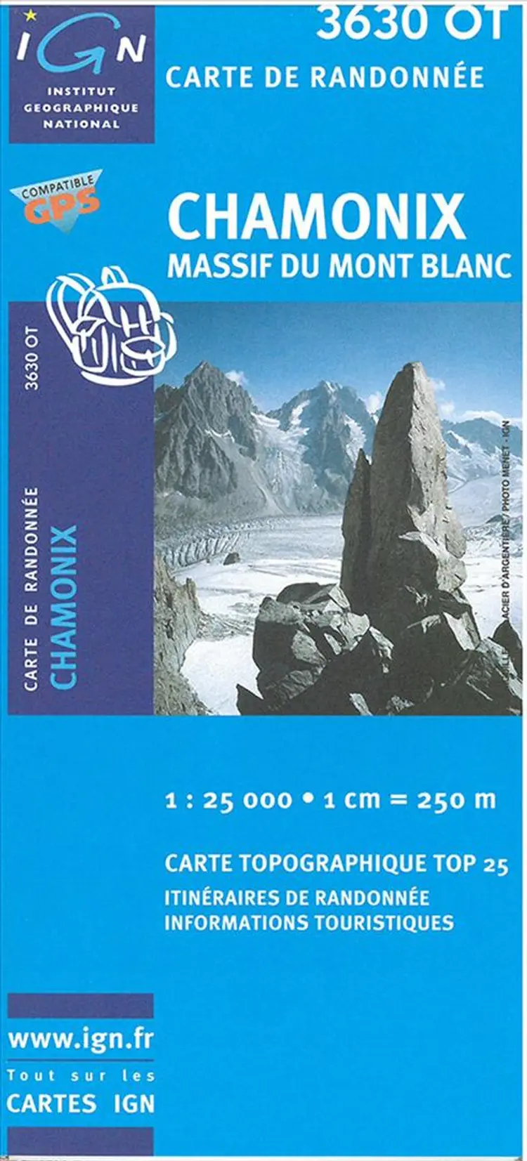 Chamonix - Massif du Mont Blanc af IGN