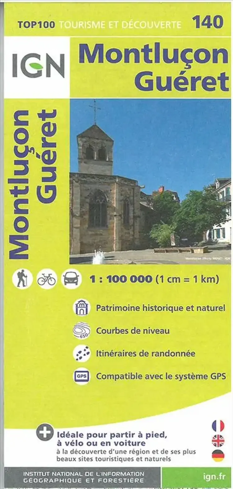 Montlucon - Guéret af IGN