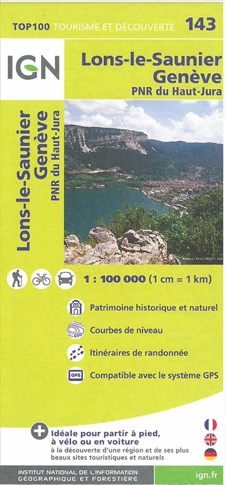 TOP100: 143 Lons-le-saunier - Genève af IGN