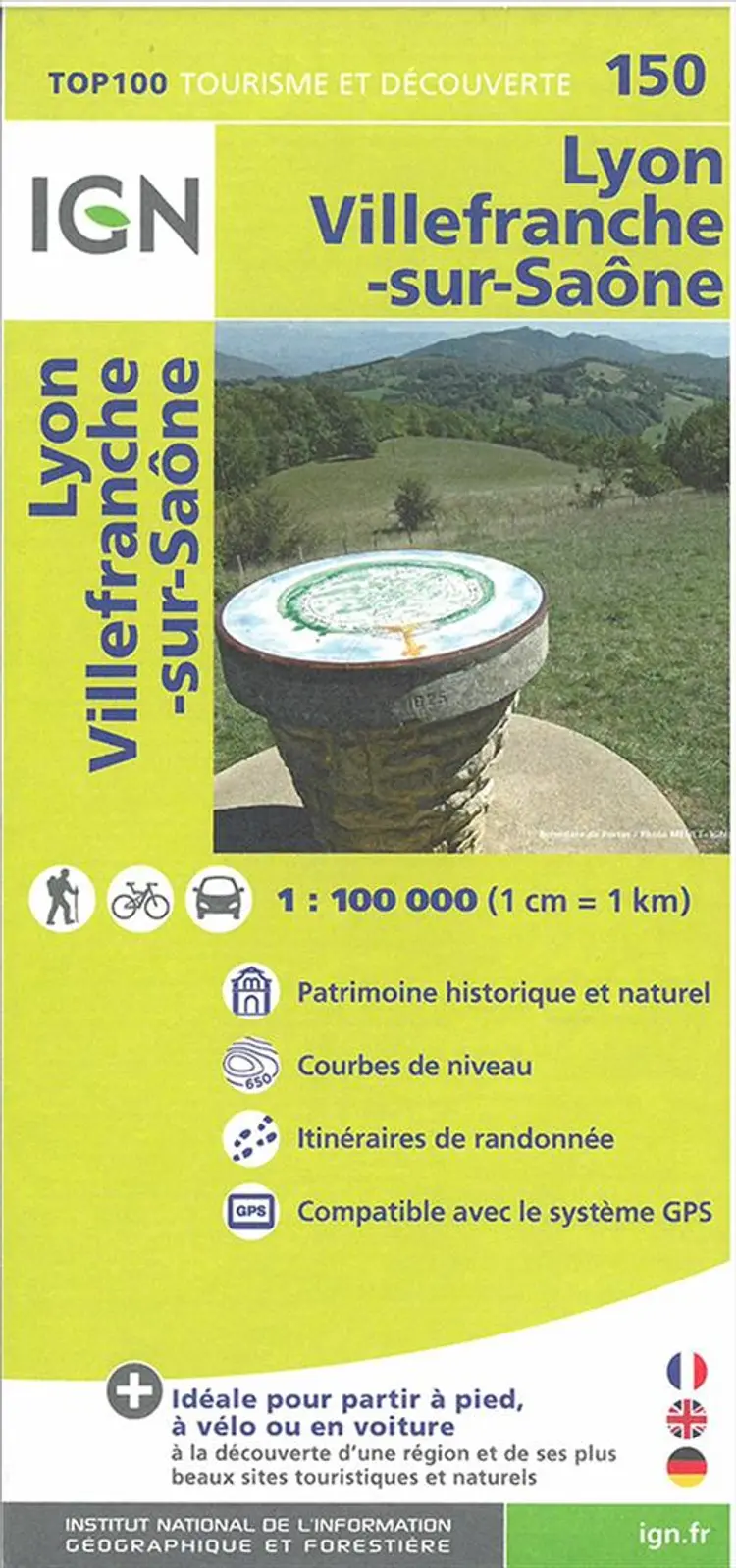 TOP100: 150 Lyon - Villefranche-sur-Saone af IGN