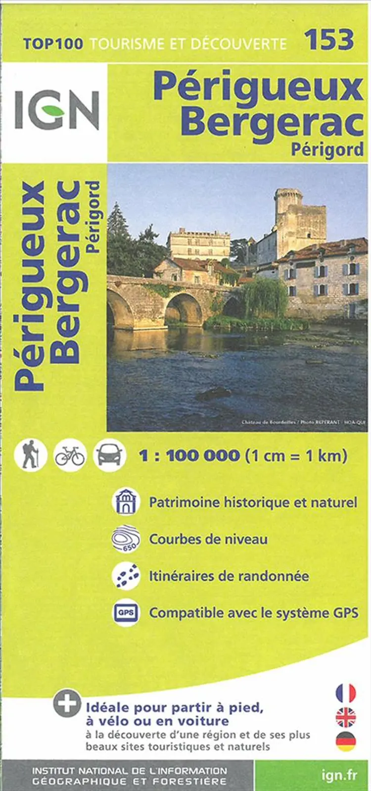 Périgueux - Bergerac af IGN