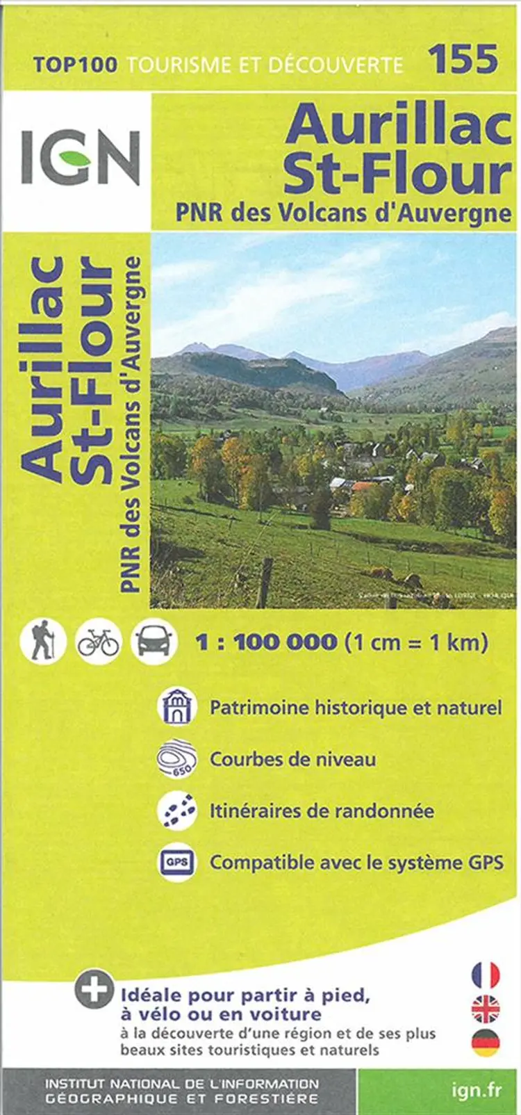 Aurillac - St-Flour af IGN