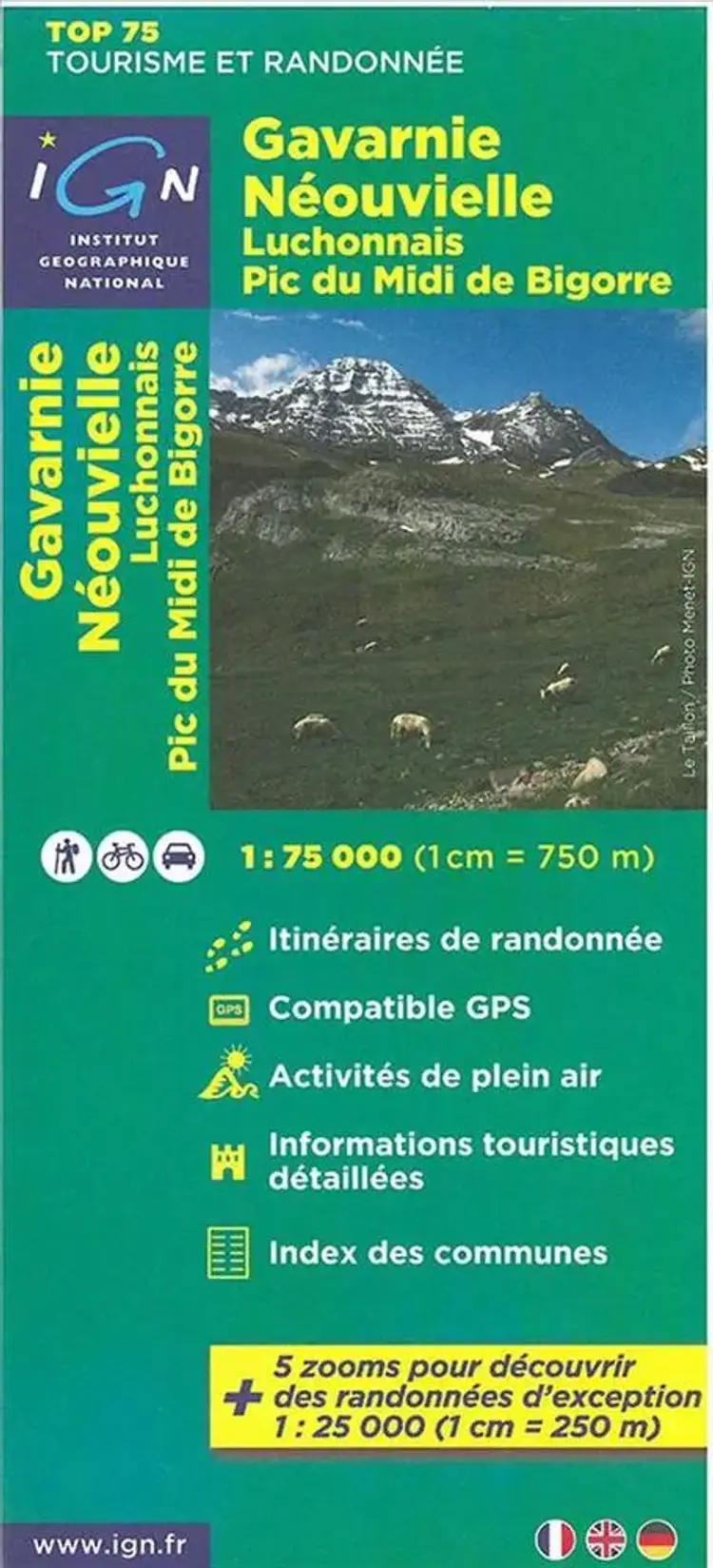 TOP75: 75019 Gavarnie - Néouvielle - Luchonnais af IGN