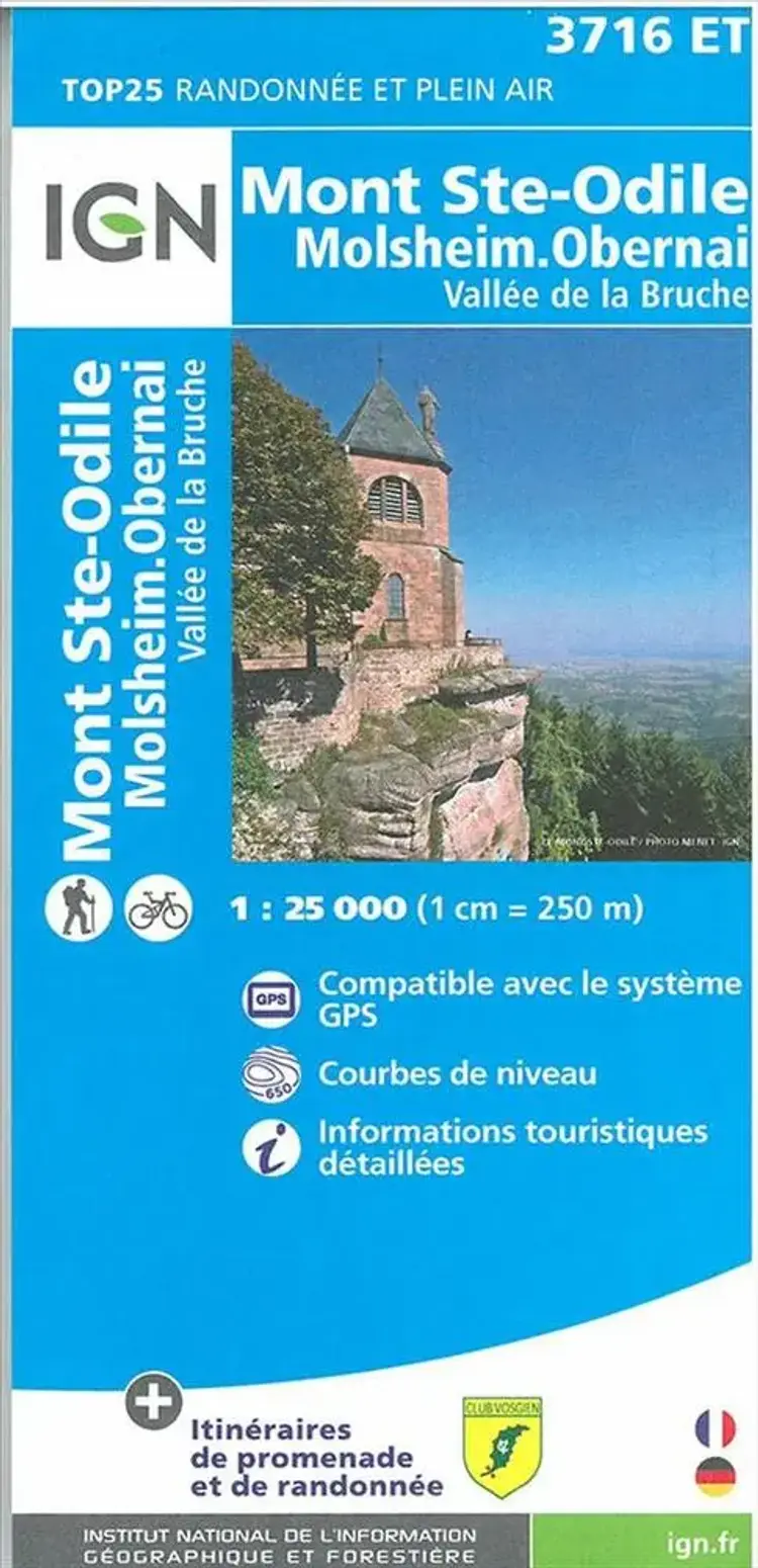 Mont Sainte-Odile - Molshem - Obernai af IGN