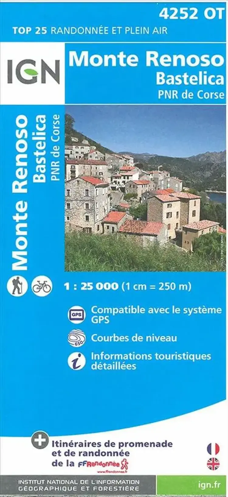 Monte Renoso - Bastelica, Parc National de Corse af IGN