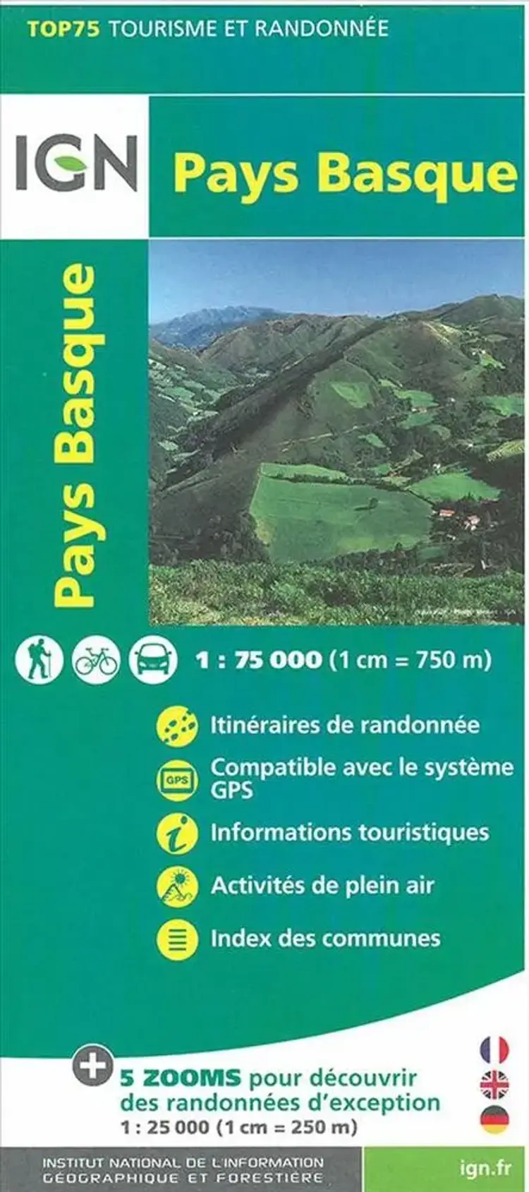 TOP75: 75023 Pays Basque af IGN