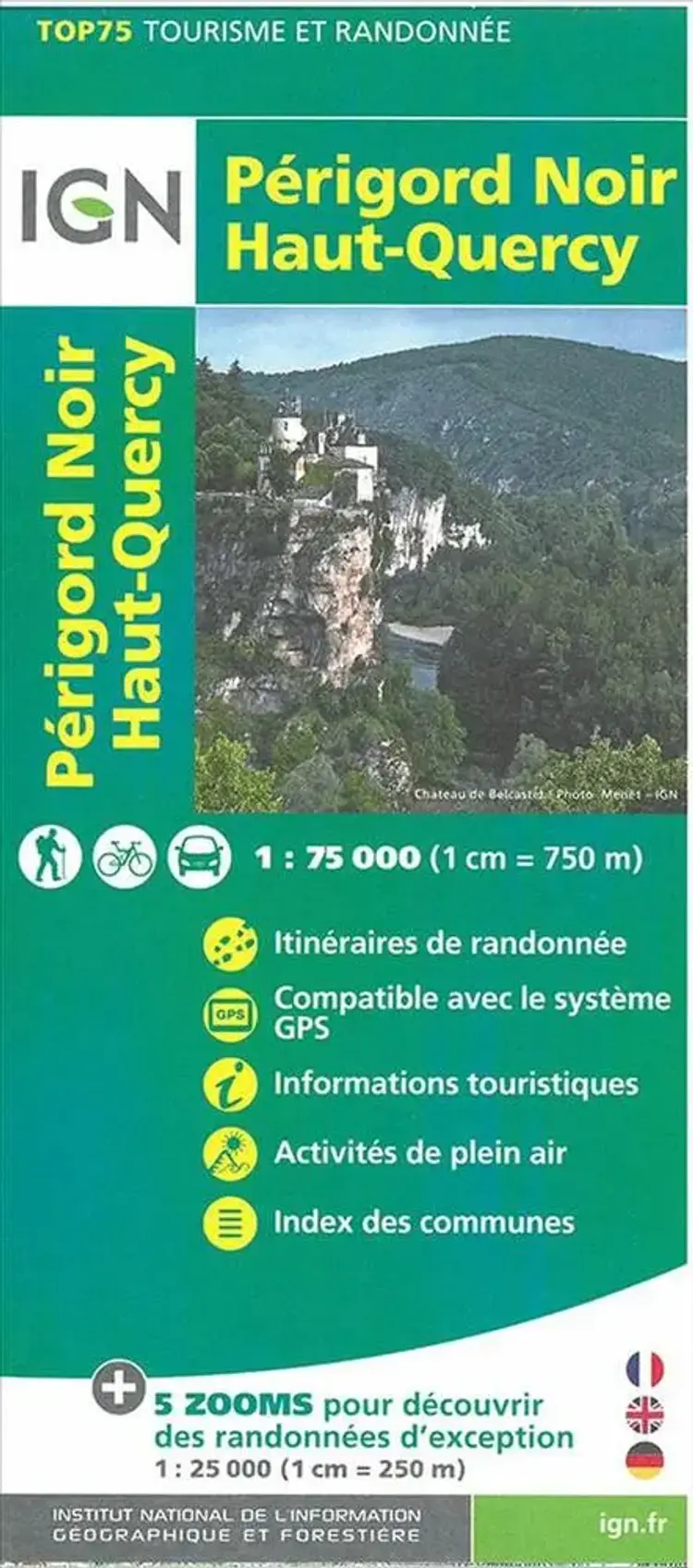 TOP75: 75026 Périgord Noir - Haut-Quercy af IGN