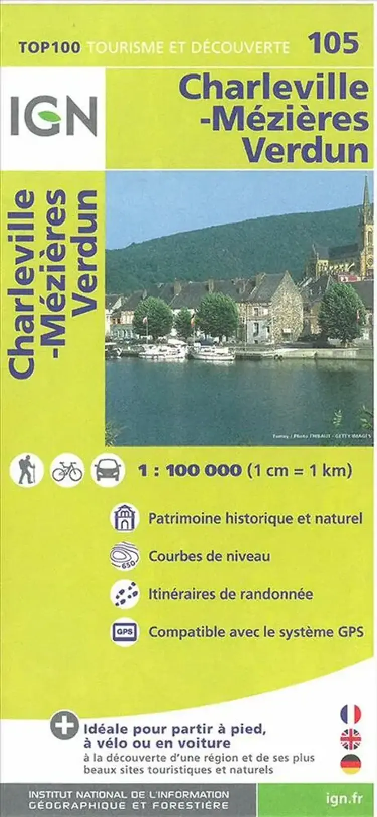 Charleville-Mézieres - Verdun af IGN