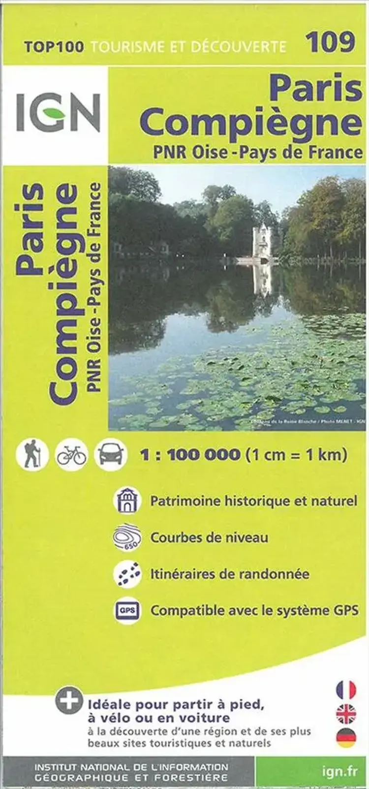 Paris Compiègne - Parc National Oise - Pays de France af IGN