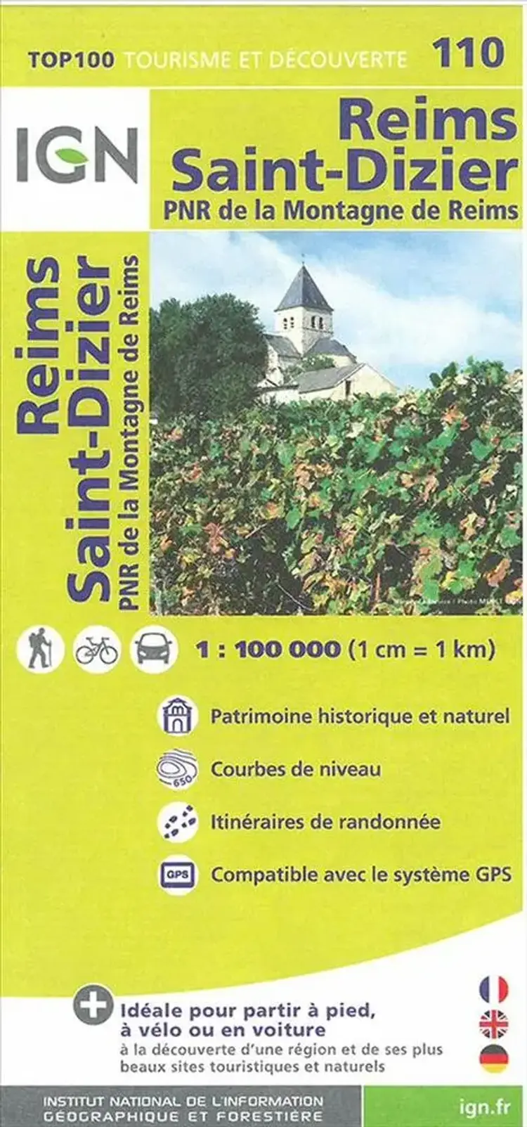 Reims - St-Dizier af IGN